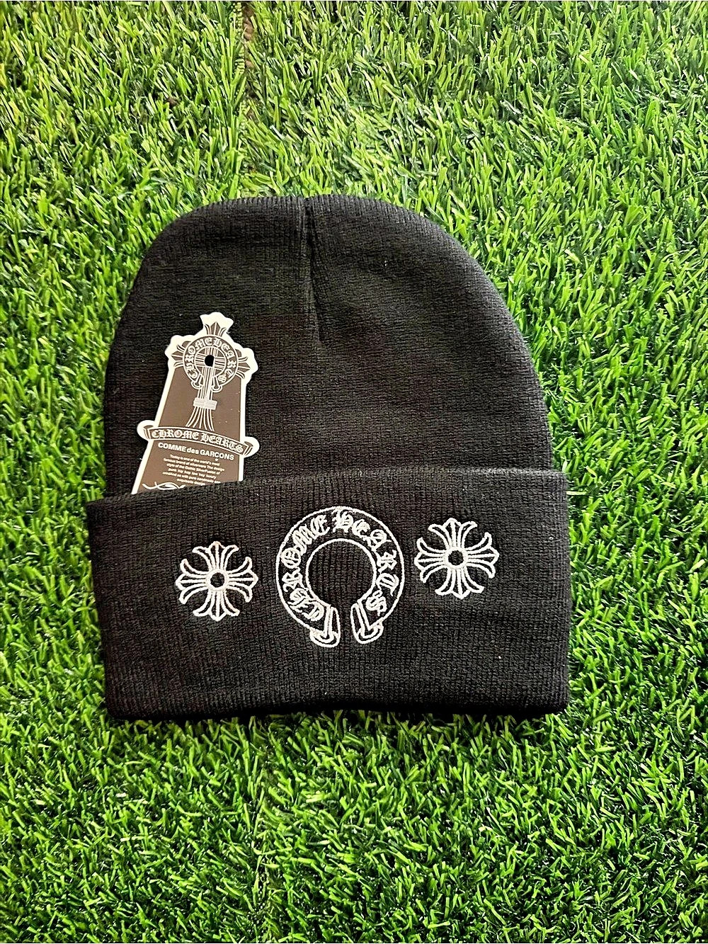 Chrome Hearts Embroidered Beanie in Black NWT